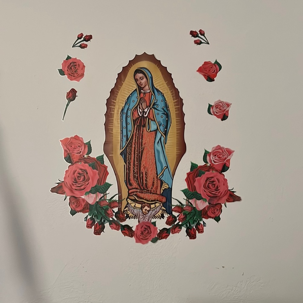 Virgin Mary catholic wall design